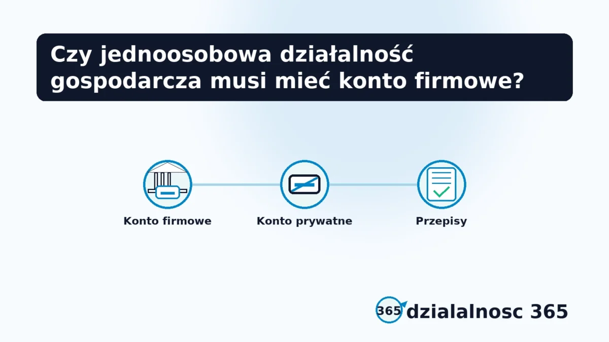 konto firmowe dla jdg obowiazki i przepisy