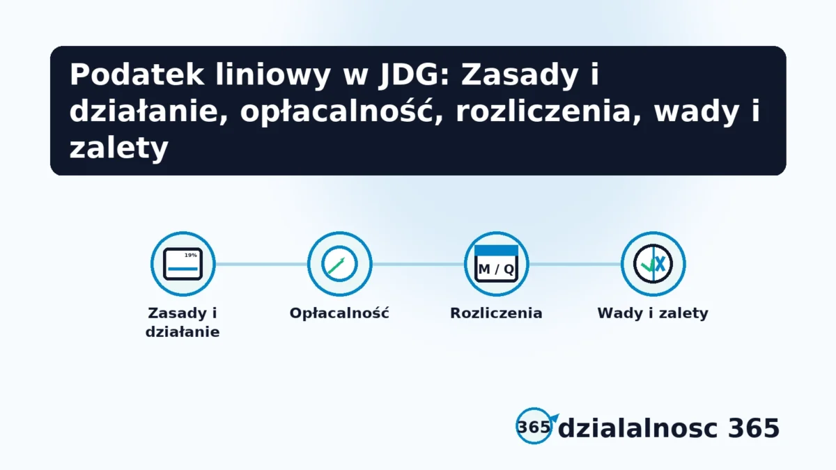 stawka 19 procent i oplacalnosc podatku liniowego w jdg